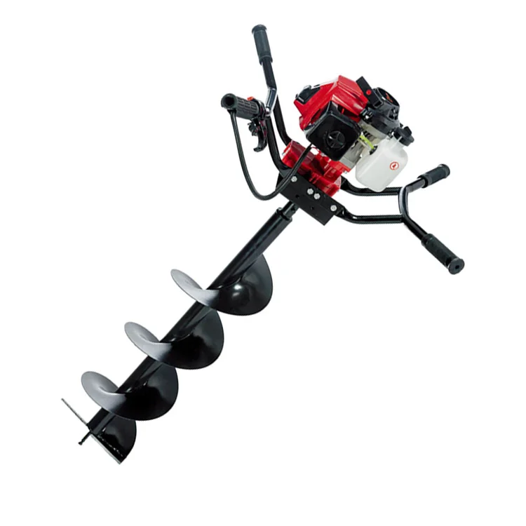 RORX Garden Tools 2 person operating 63cc Ground Drill Earth Auger Hole Digger Planting Machine Farm Auger