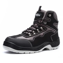 LARNMERN Mens Steel Toe Work Safety Shoes  Breathable Anti-smashing Anti-puncture Protective Anti-Static Work Sneakers for men