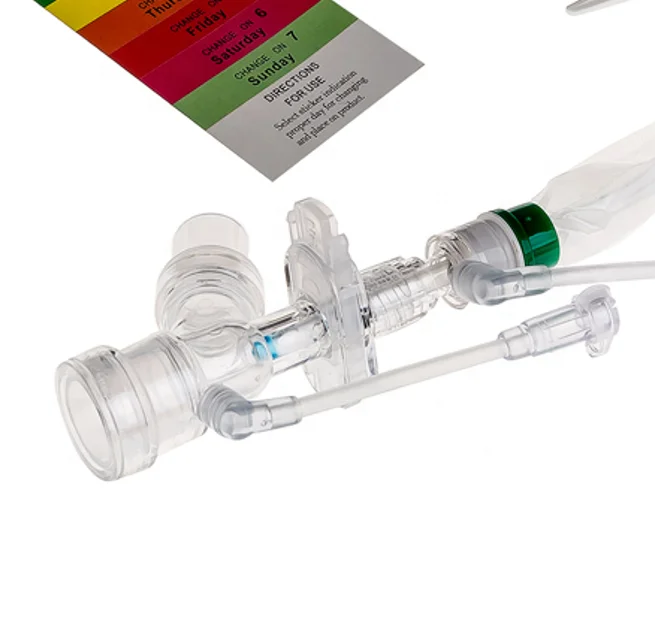 Hot sale Endotracheal Suction System and Close Suction Tube 72 Hours Double Swivel Closed Suction Catheter