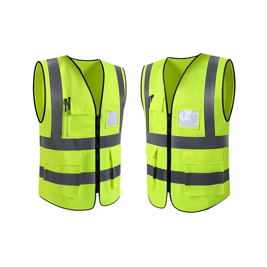 Hi-viz Security Uniform Reflector Tape Security Jacket Safety Reflective Vest With Logo