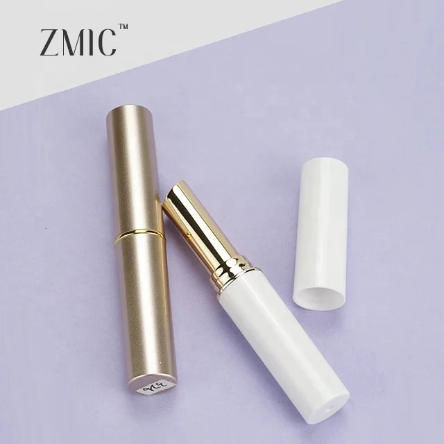 Guangdong slim lipstick pen container metal gold white lipstick tubes manufacturers