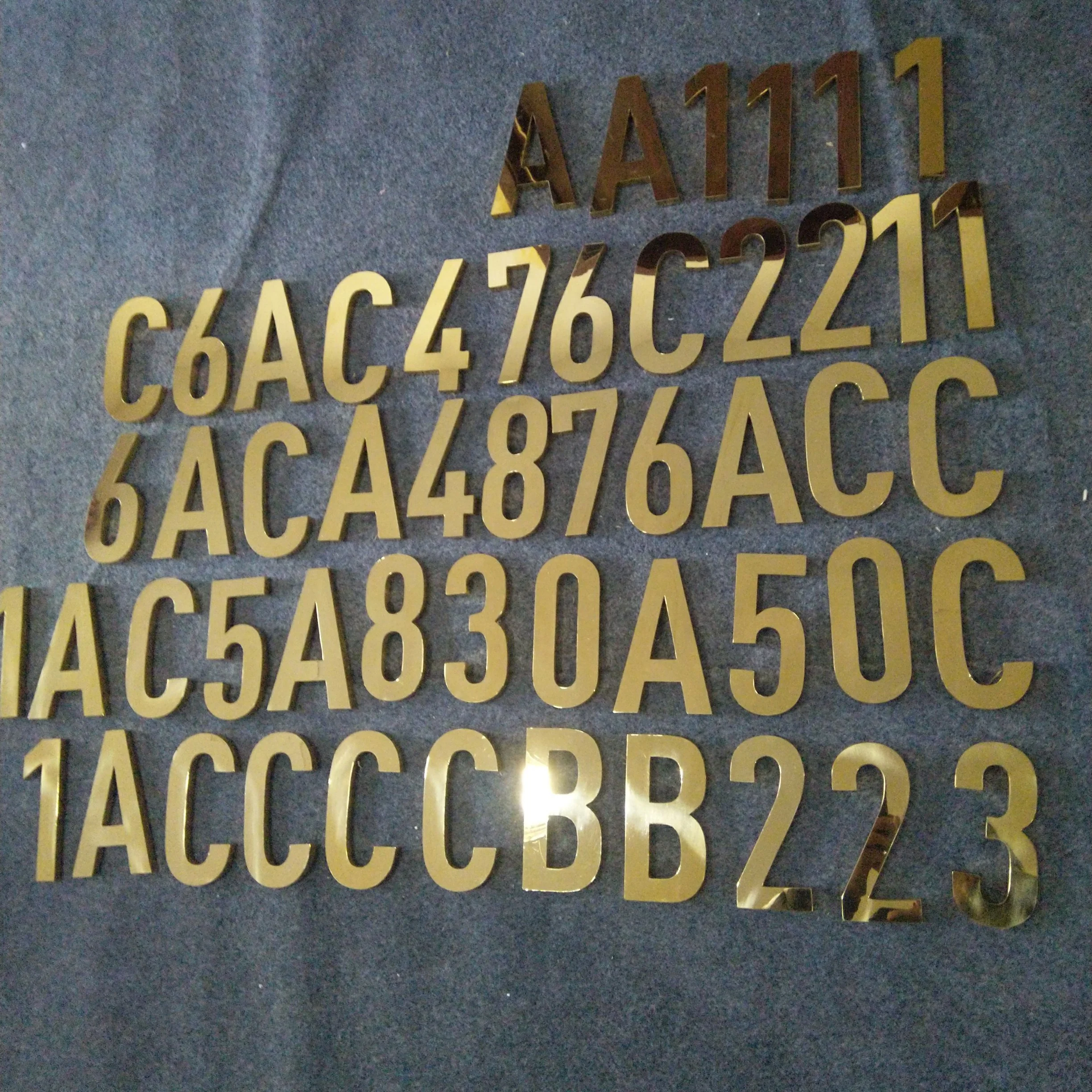 3D wholesale galvanized metal letters hotel metal numbers