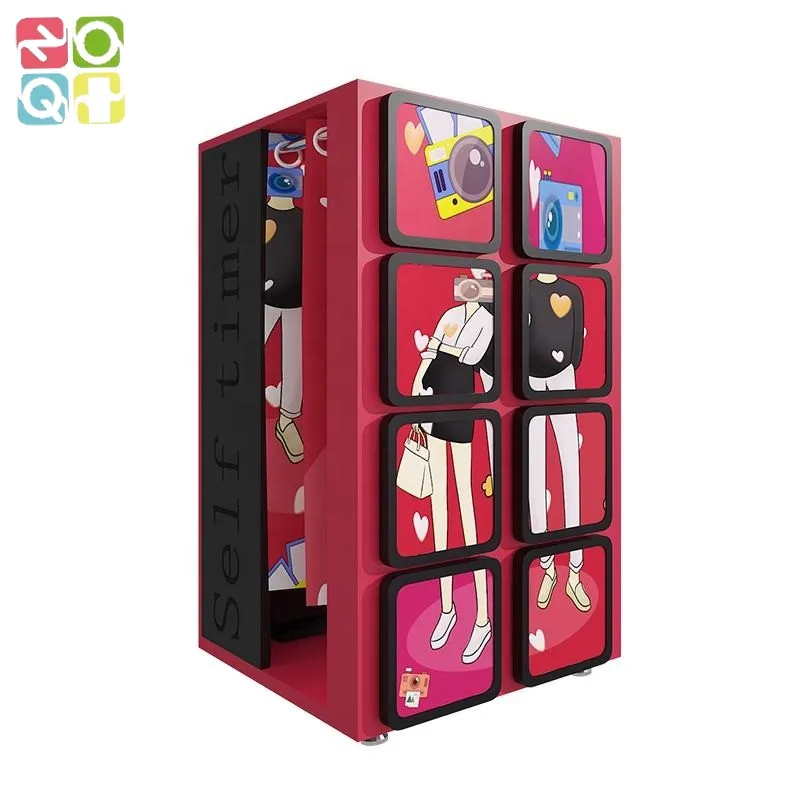 Coffee Shop Korean Photo Booth Vending Machine All-in-one Portable Self-service Photo Booth Coin Operated Led Photo Booth