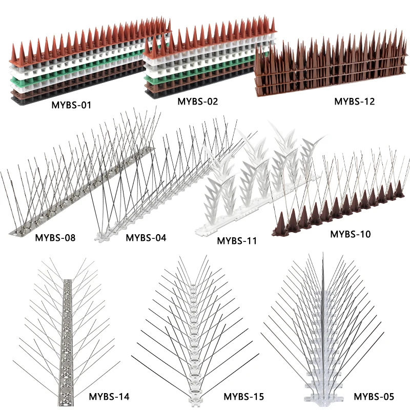 Plastic Anti bird scarer Fence Wall defender Spike for cat rat repellent pigeon defense