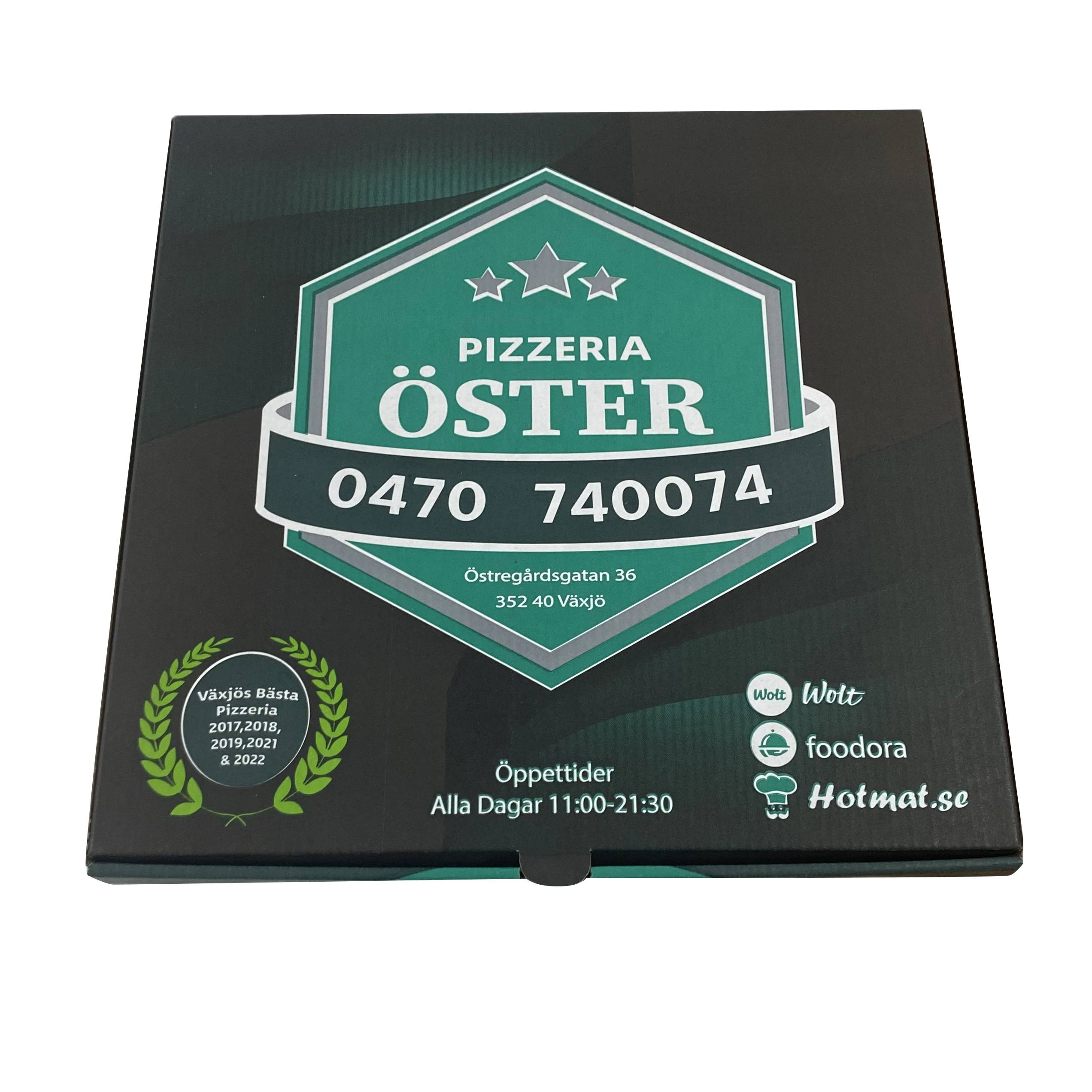 2024 High Quality Wholesale Various Sizes  with logo Pizza Box in China Black Pizza Box