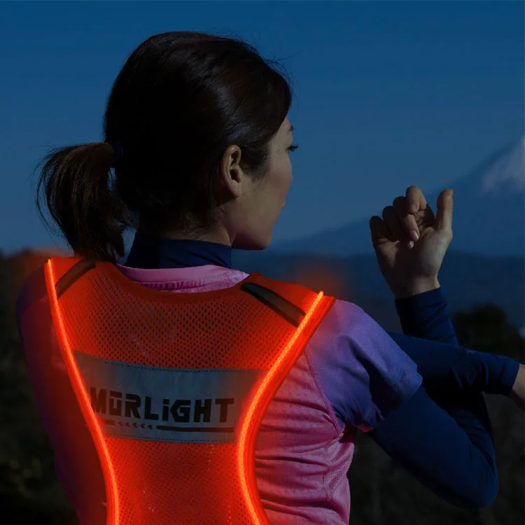 Led Safety Running Lights For Runners Hi Vis S Life Jackets Adults Hoodie High Visibility Vest