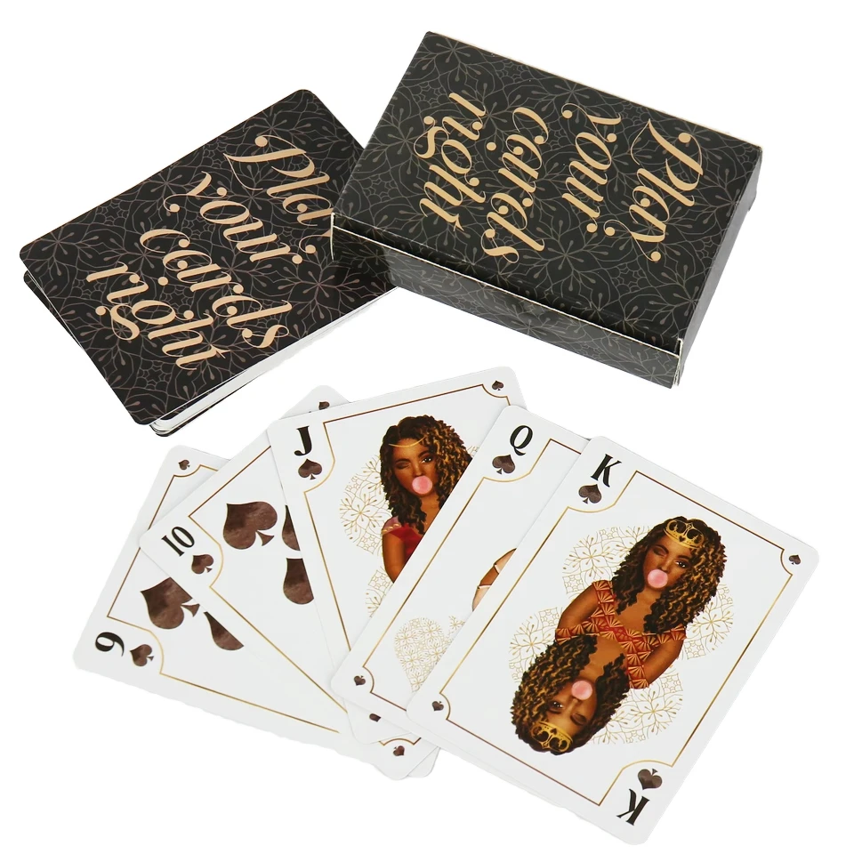 Coated Paper waterproof Card Set Custom Logo High Quality Player Cards Professional Poker Card Playing Wholesale Selling