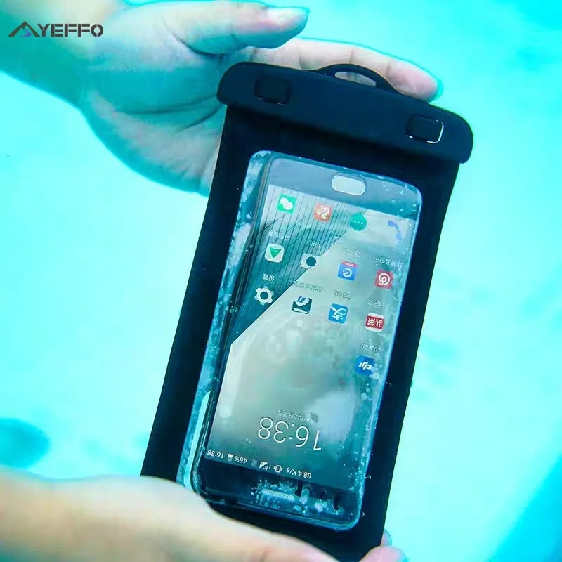 YEFFO Waterproof Phone Pouch , Universal IPX8 Waterproof Case Underwater Protective Dry Bag