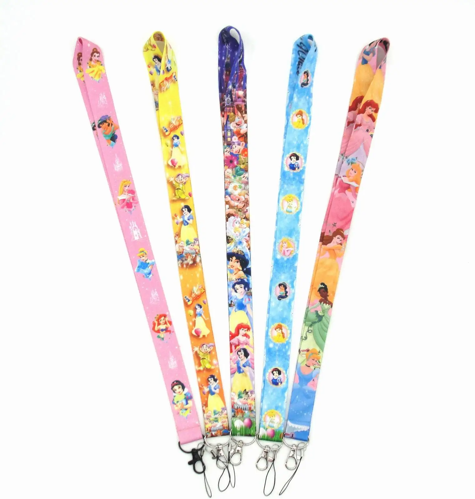 Ремешки милые Мультяшные принцессы Белоснежки Ремешки высокого качества аксессуары для телефонных карт ремешки оптовая продажа ремешки на шею против потери
