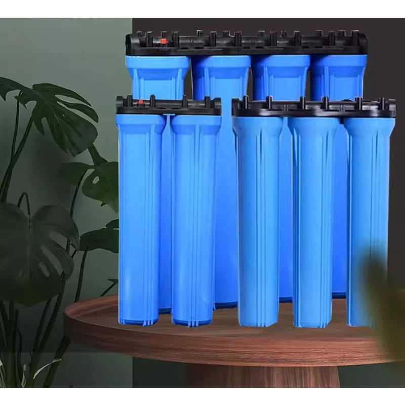 3 Stage 20 Inch Reverse Osmosis Water Filter Plant with Blue filter cartridge housing