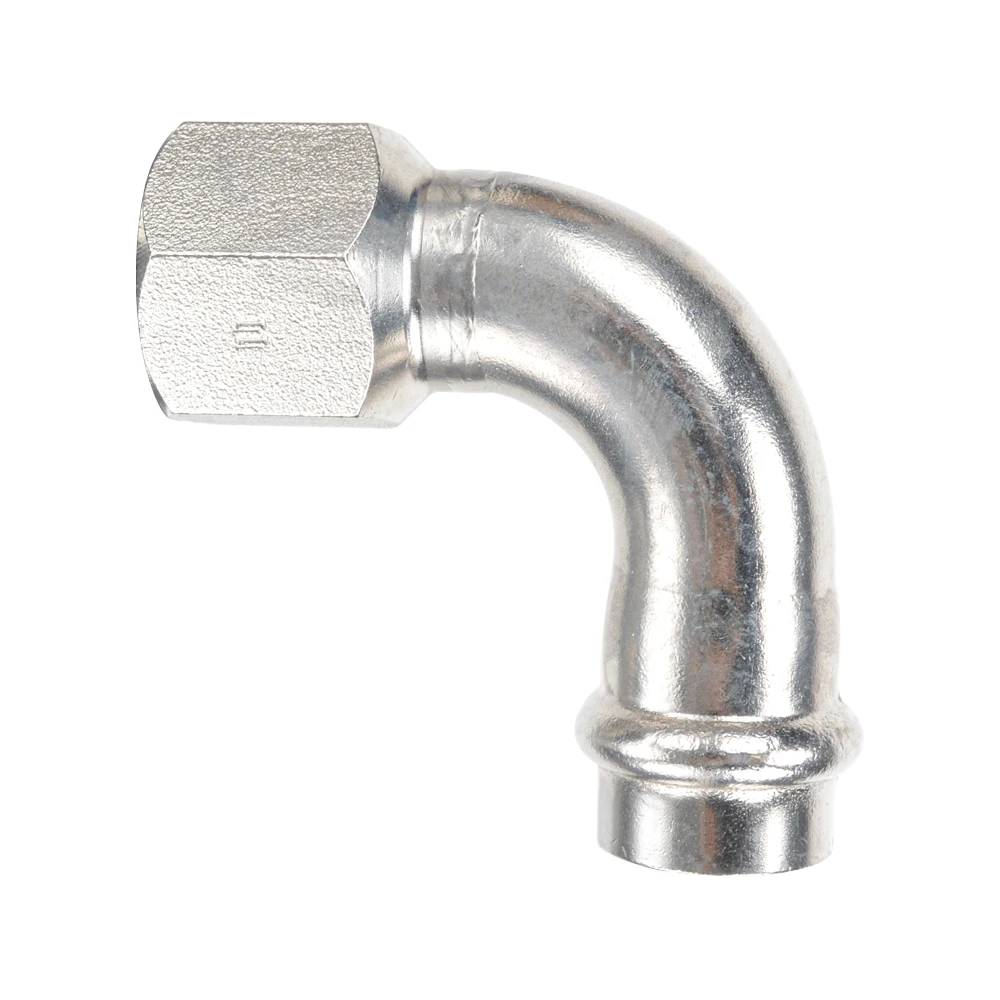 BSP Thread V Type Carbon Steel Pipe Connection 90 Degree Elbow Carbon Steel Fittings