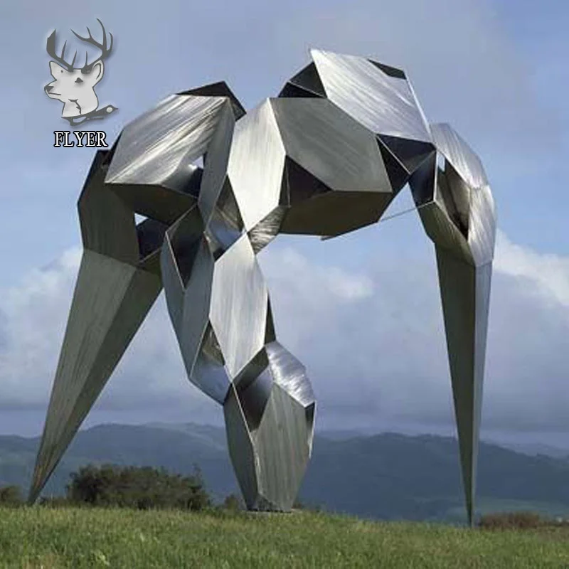 Modern Art Metal Craft Home Decor Artwork Love 3D Wall Sculpture Stainless Steel Human Nude Sculpture