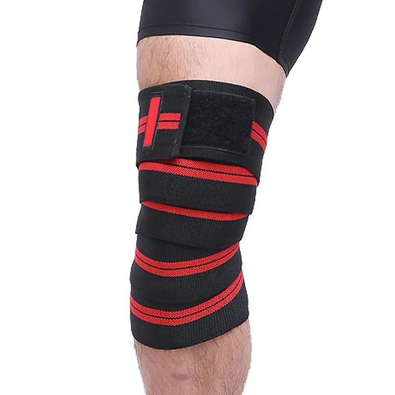 Wholesale Weightlifting Knee Wraps Sports Fitness Knee Strap