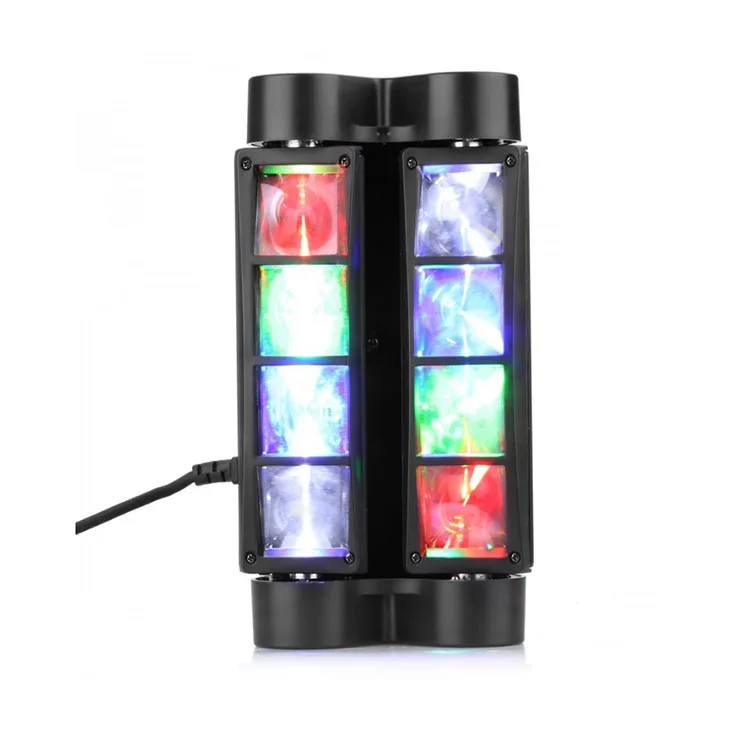 LED Spider Light Stage Lighting KTV Bar Chandelier Stage Eight Eyes Moving Head Beam Effect Light