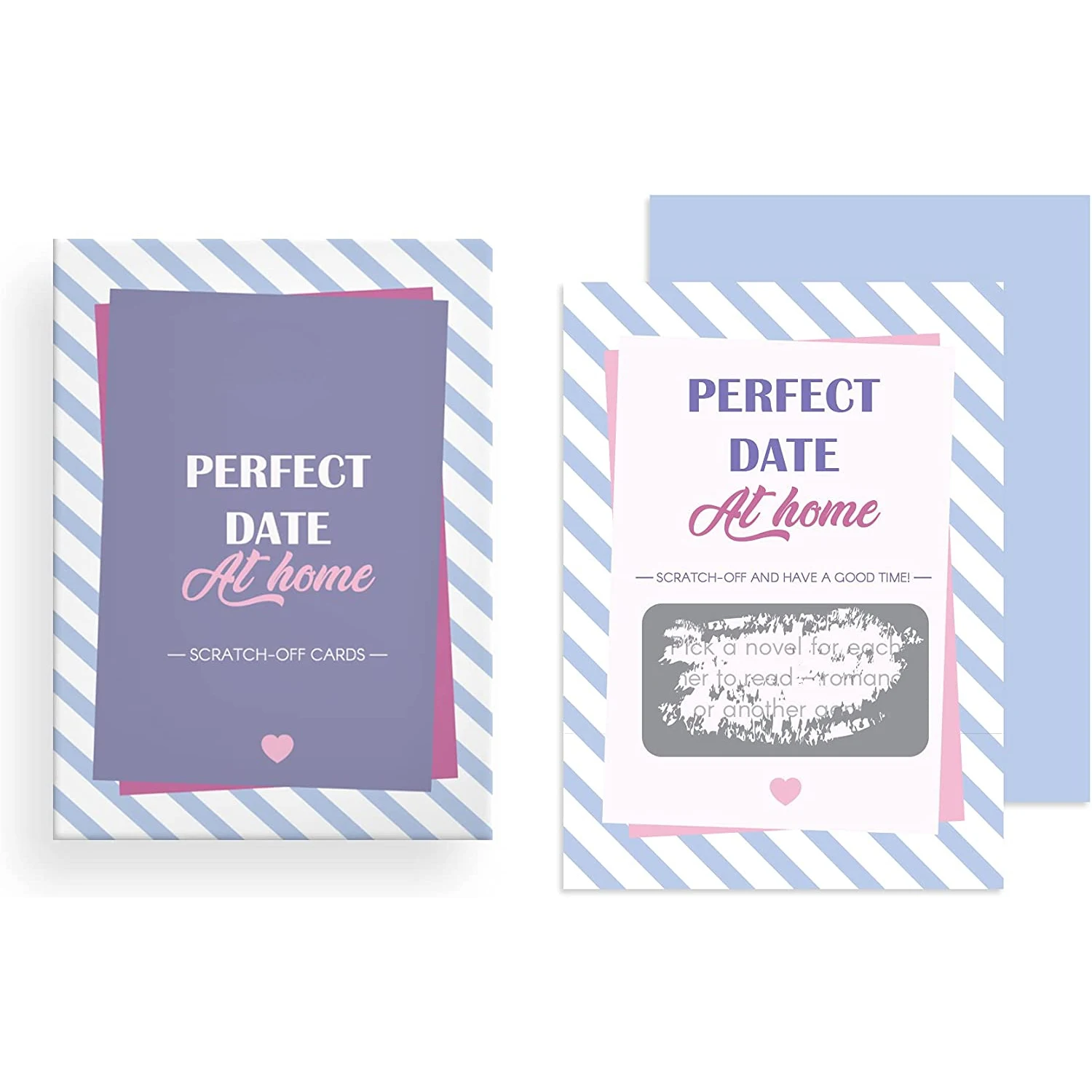 Perfect Date Scratch Off Cards Set 100 Dates Ideas - Gift for Anniversary, Wedding, Christmas, Valentines, Couples Gifts,