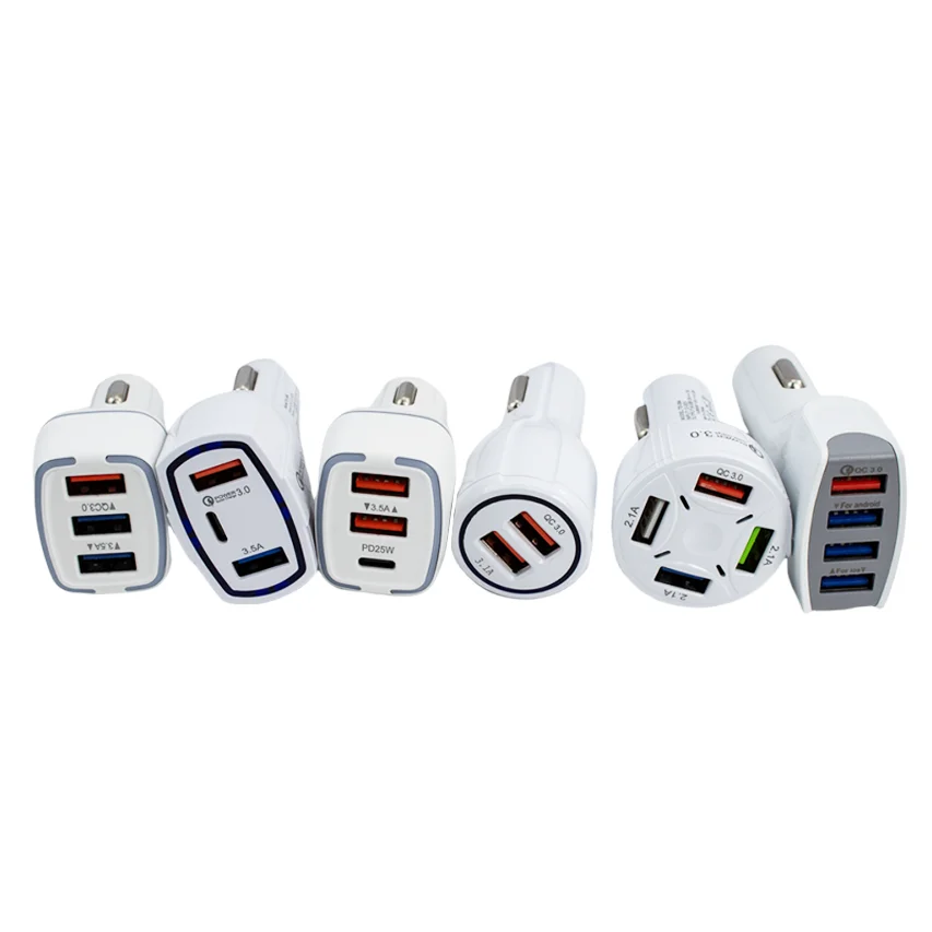 4 in 1 Car Charger Multiple Models To Choose From Electric Car Charger Fast Charging For Phone