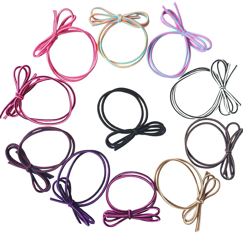 Wholesale elastic 3mm twisted elastic red cord for gift packaging