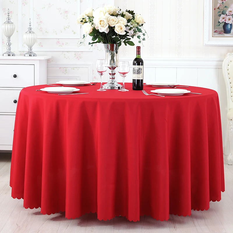 Factory wholesale 120 inch round tablecloth for wedding banquet polyester table cloth
