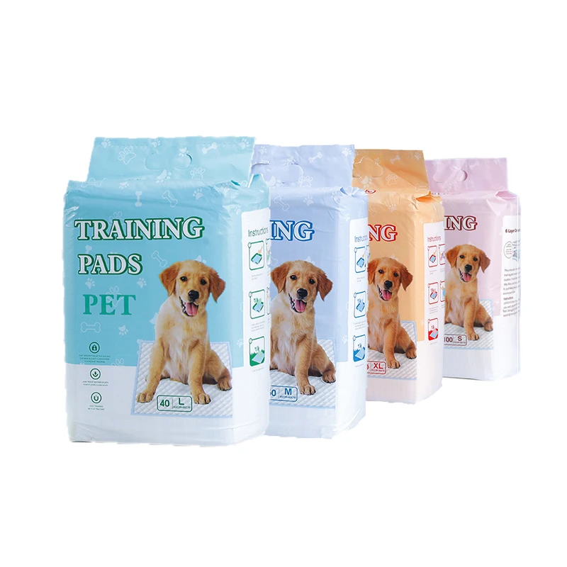 Wholesale Pet Supplies Puppy Training WC Disposable Absorbent Diapers Wee Dog and Puppy Pee Pads with Leak-proof for Animals