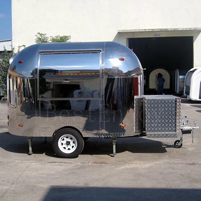 Pancakes Cart Hot Sale Parts Accessories Mini Vending Shanghai Iran Mobile Food Van Cart Trailer Truck Airstream Made In China