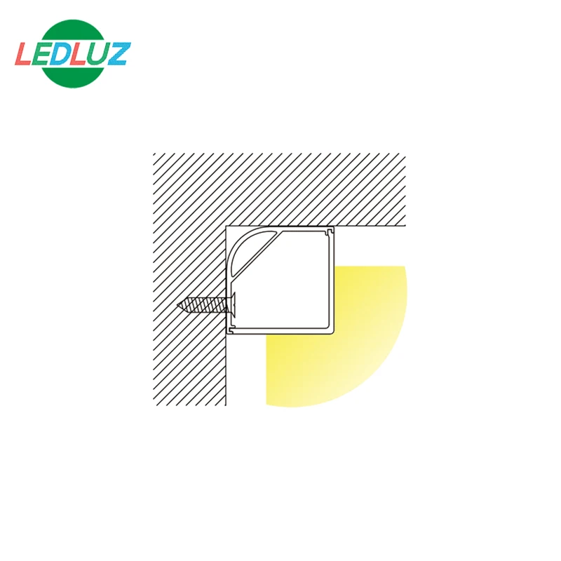 
big size Aluminum LED profile for corner 