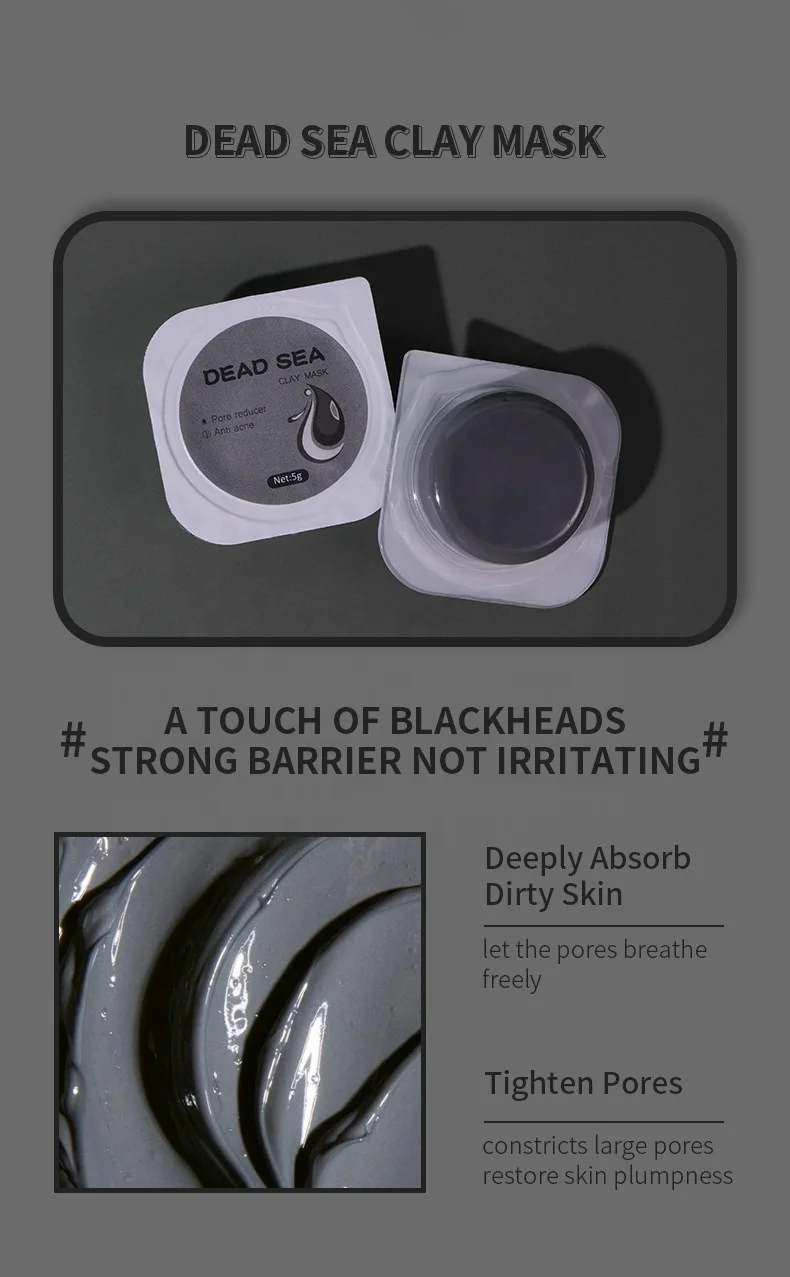 Beauty Private Label Skin Care Organic Face Clay Mask Deep Cleansing Pore Cleans Removal Blackhead Mud Mask