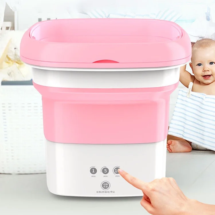 Factory Low Price Cheap, Wholesale Other Electric Automatic Foldable Wig Mini Portable Folding Washing Machine/