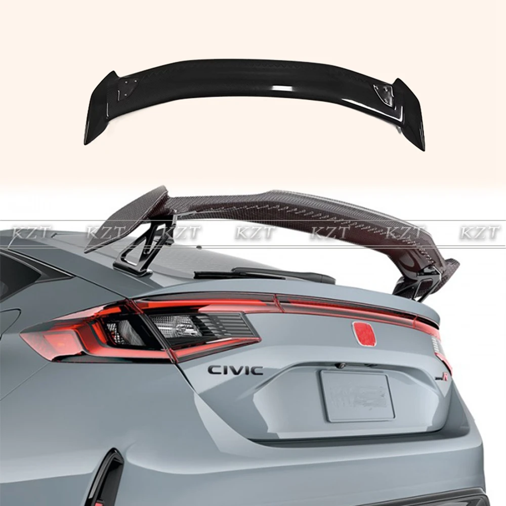 For 2022+ Honda Civic Hatchback FL5 Type-R Rear Trunk Spoiler Wing Carbon Fiber