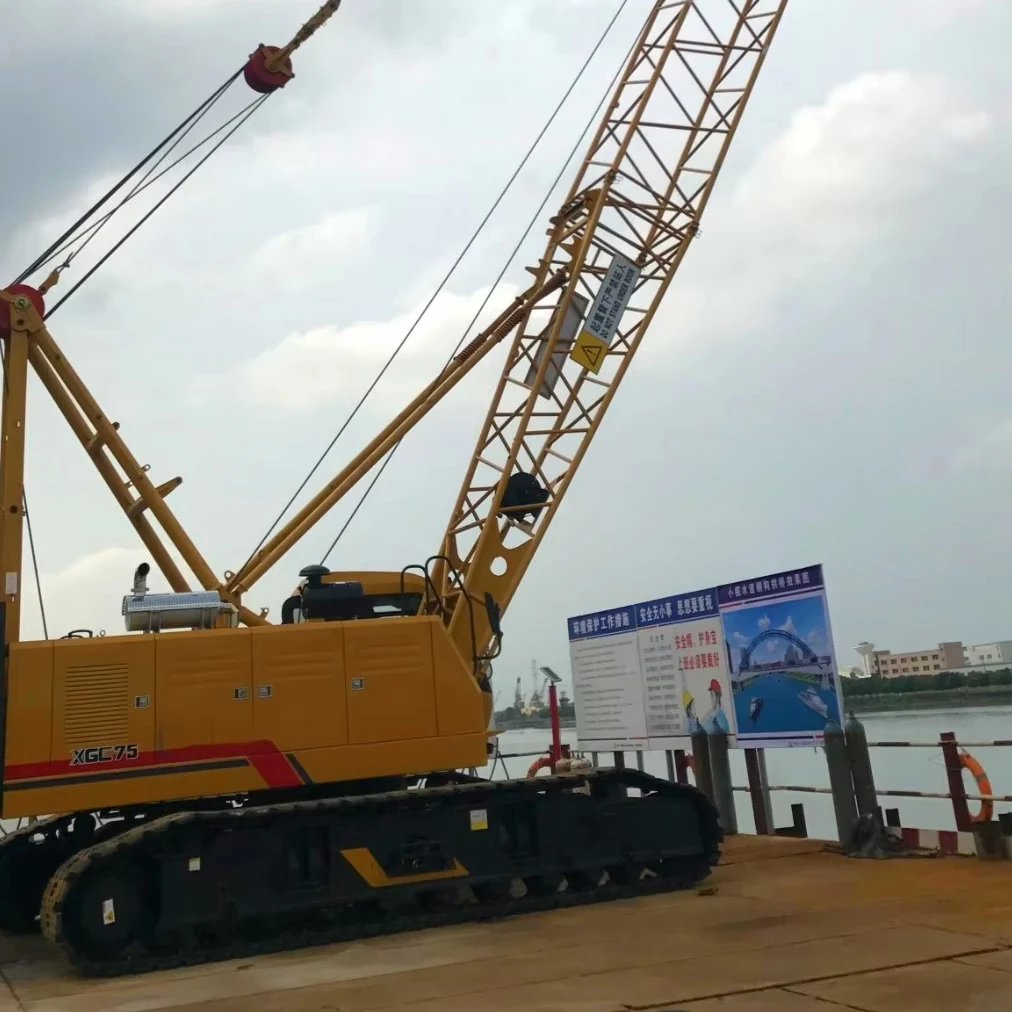 75 Ton New Model Crawler Crane Price Xgc75 China Top Brand