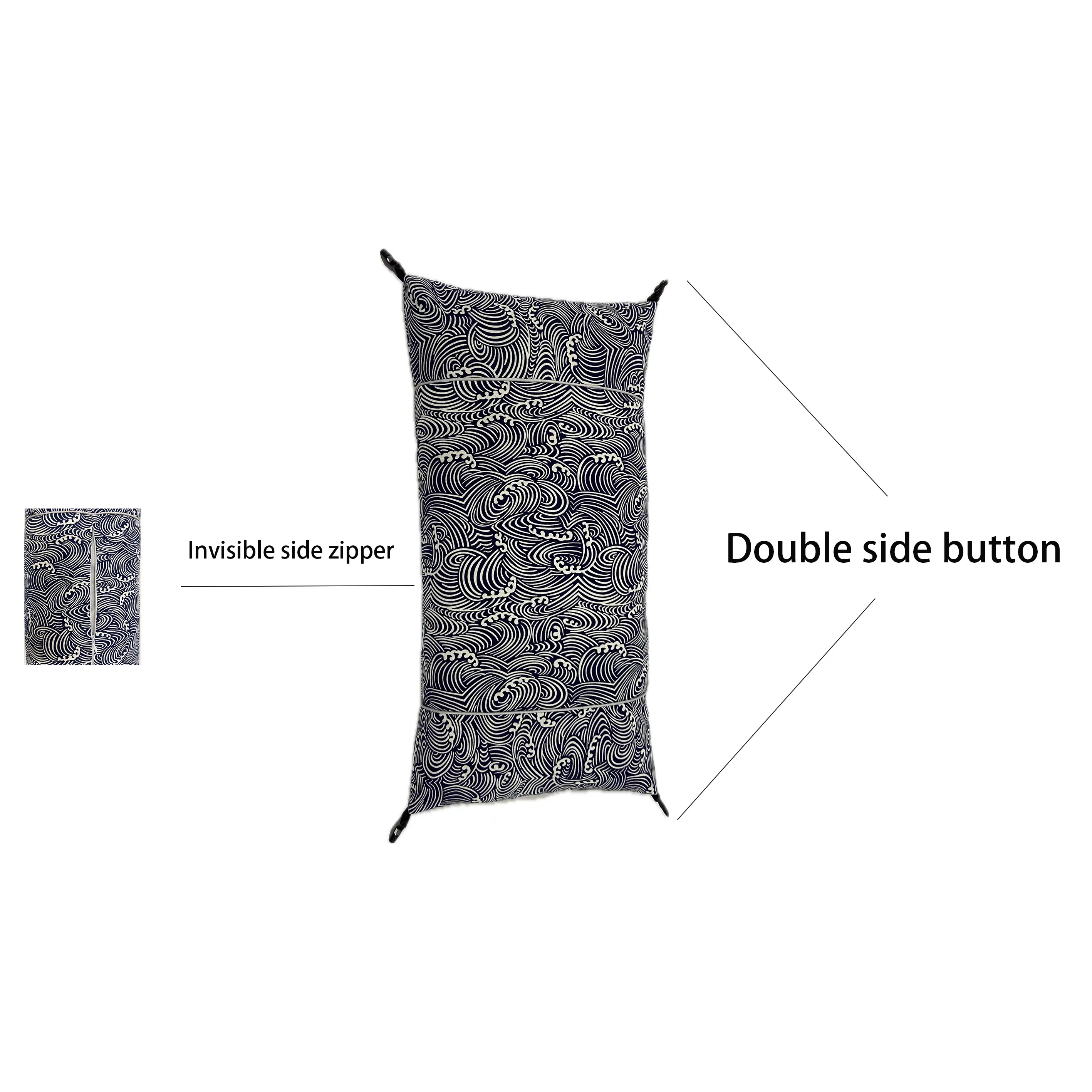 Meditation Pillow Comfortable Floor cushion Buckwheat shell pillow sleeping pillow for Adults Premium Yoga Buckwheat Bolster