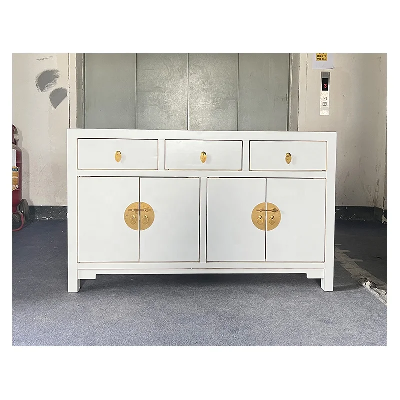 High Quality New Style Home Furniture White Wooden Cabinet For Living Room Furniture