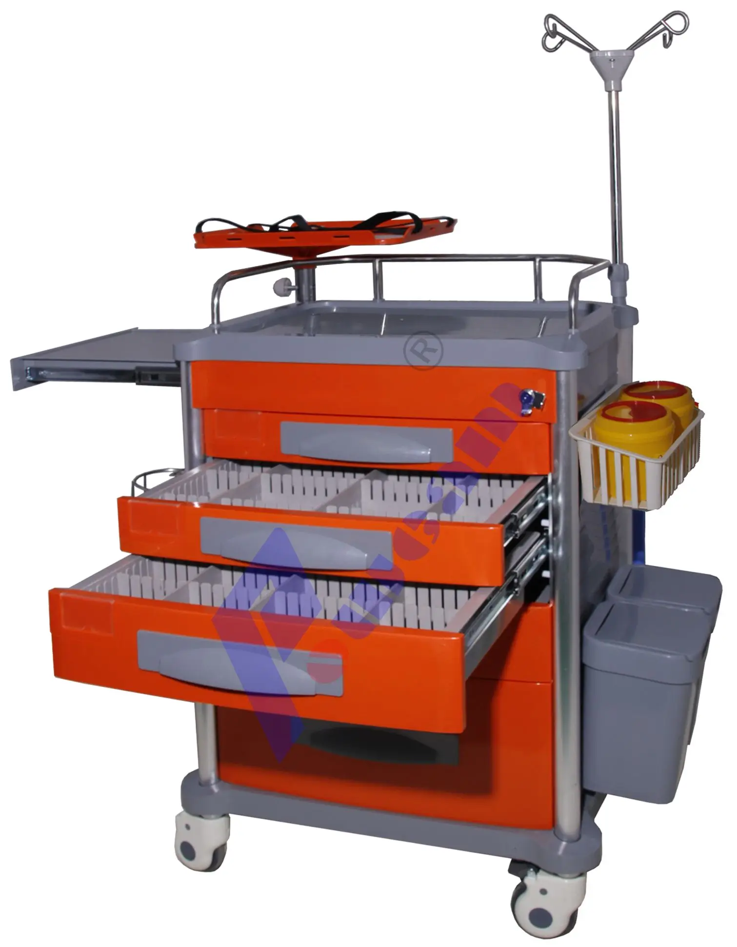 Hospital Rescue Dressing ABS Cart Medicine Trolley