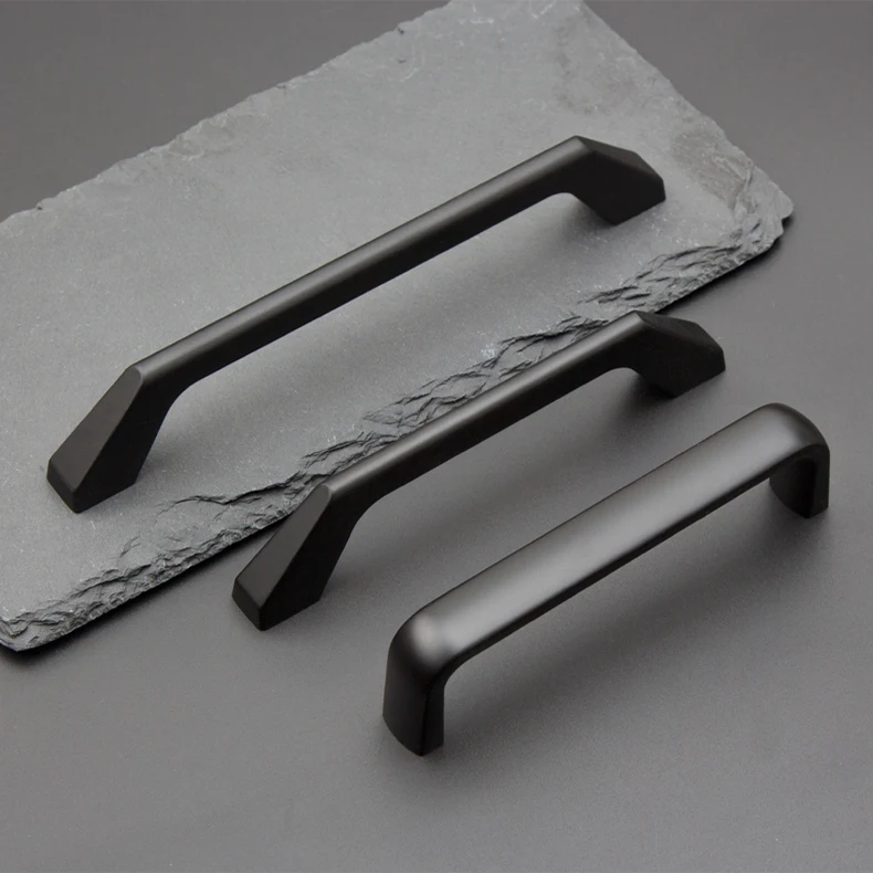 Простая антикварная черная ручка замак для домашней мебели, дверь шкафа 7270