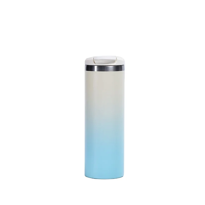 Wholesale 16oz 22oz Straight 2 Lids Stainless Steel Insulated Vacuum Drinkers Cups Coffee Tumbler