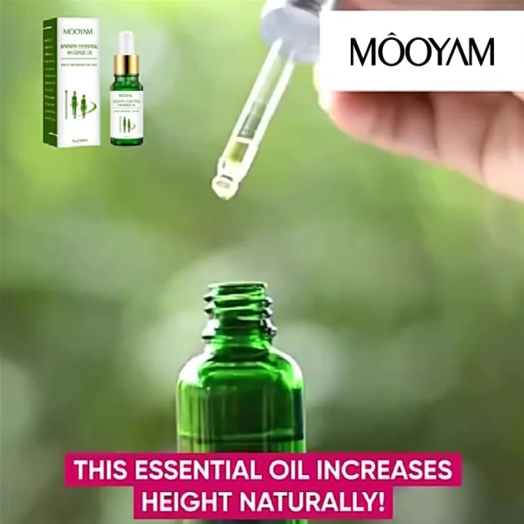 Natural Organic Body Bone Growth Essential Oil Taller Foot Massage Grow Up Effective Height Increasing Height Growth Oil