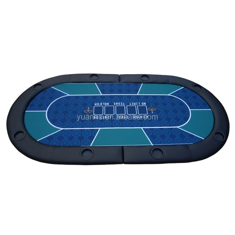 Высокое качество два складных 8 человек персонализированный Техасский Холдем покерный стол