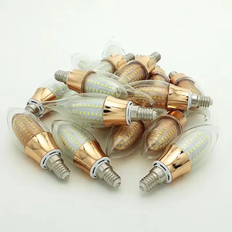 Bulb Item Type and E27/E14 18W LED Corn Candle Light Dimmable Led Glass With Out Color 85-265V 12V