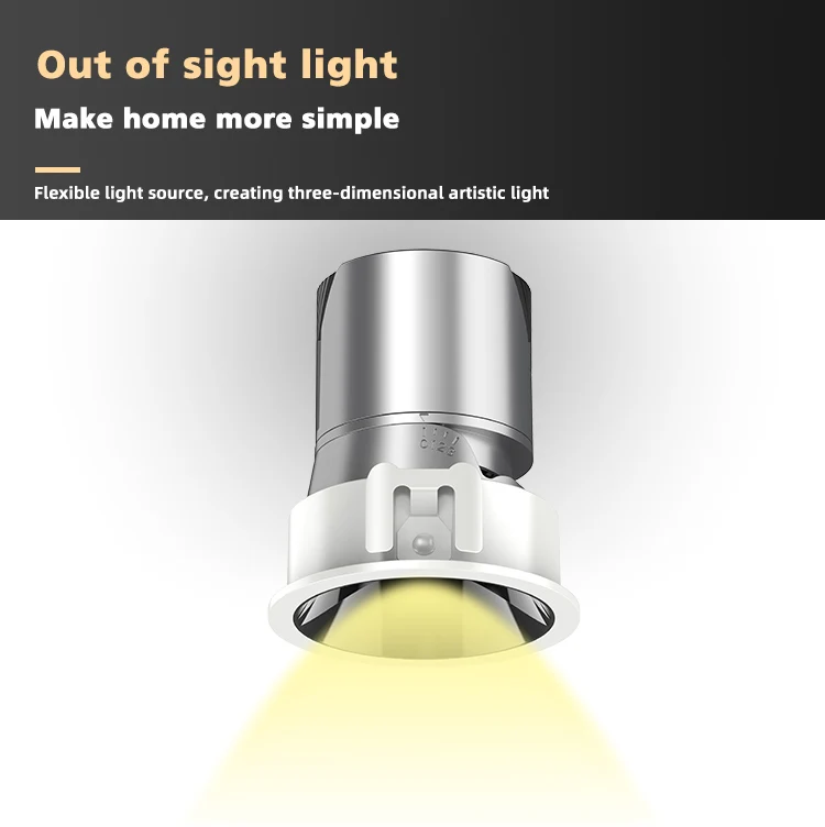 5W 6W 7W Shop Hotel Spotlights Embedded Led Wall Wash Anti-Glare Downlights