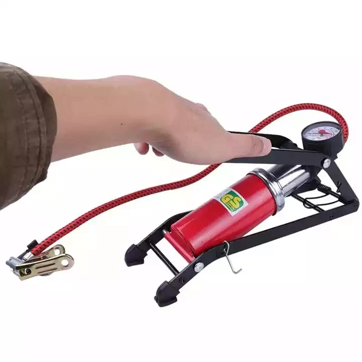Wholesale Foot bicycle pumps high pressure portable bicycle electric car motorcycle car foot inflatable pump