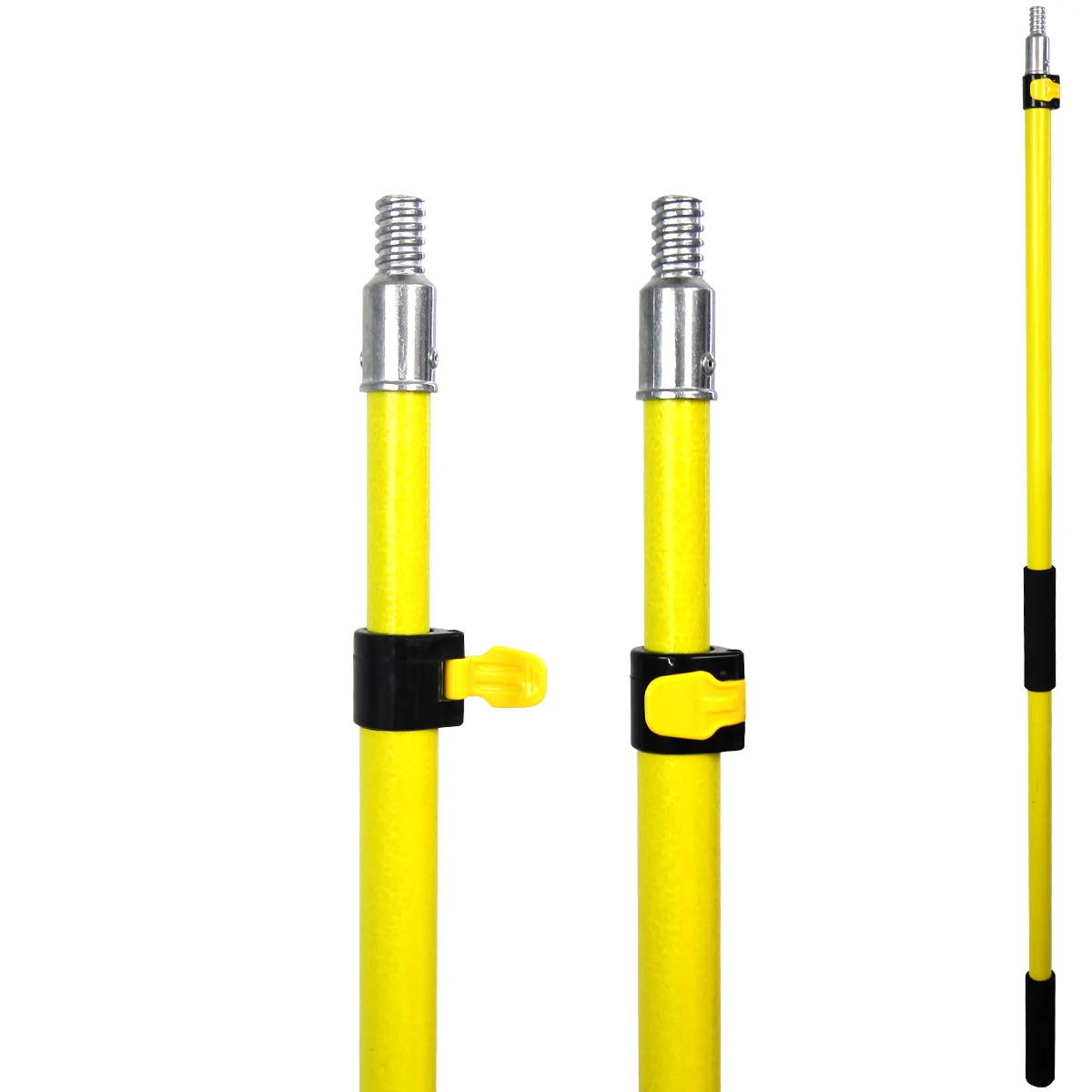 Extenclean bulb changer telescopic insulation pole fiberglass extension light pole