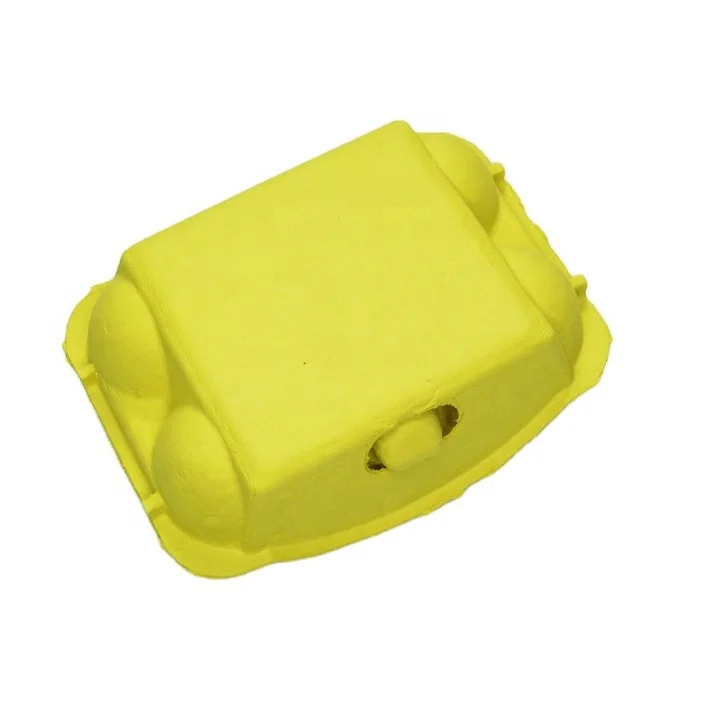 Egg carton wholesale half dozen colored paper pulp empty easter 6 egg cartons packaging recycle