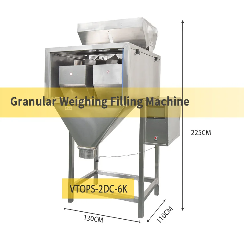 High Accuracy Wheat Nut Weighing Packaging Machine Cocoa Coffee Filler Dosing Machine Cashew Nut Dispenser