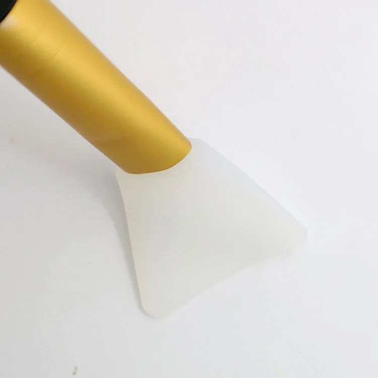 Custom Logo Plastic Handle Face Facial  Foundation Silicone Mask Brush