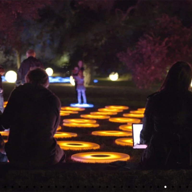 2024 New design waterpoof IP67  16 Colors RGB interactive led dance floor tiles for Sale