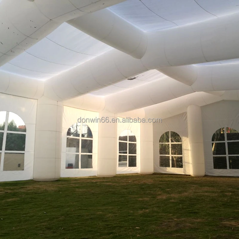 Commercial Black Portable LED Disco Lighting Menu Square Tent Mobile Bar Foldable Tent Huge Inflattable Nightclub PVC Nightclub