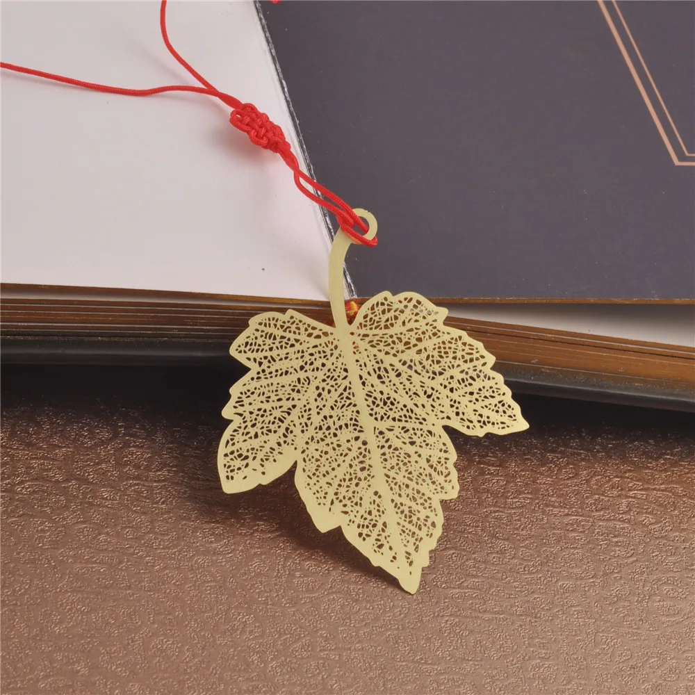 Custom High quality Butterfly Dragonfly Ginkgo gold metal bookmarks for books