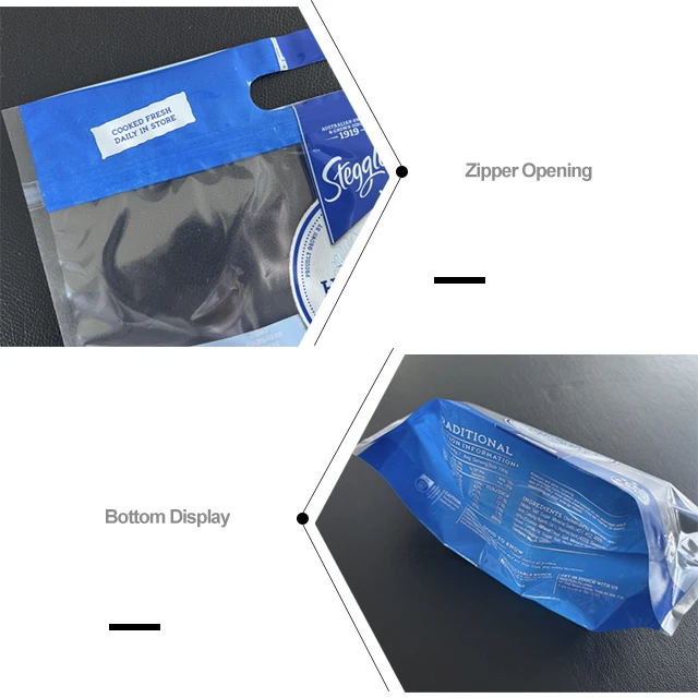 Roasted Chicken Bag Rotisserie Roast Packaging Printed Plastic Food Microwave Hot Roasted Chicken Bags