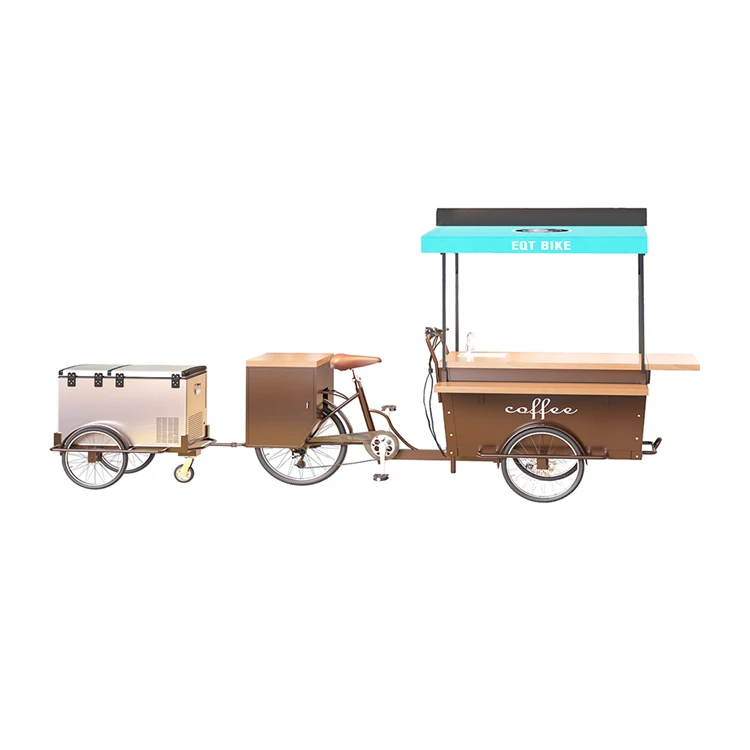 China Made Electric Mobile Coffee Tricycle Cargo Bike For Sale