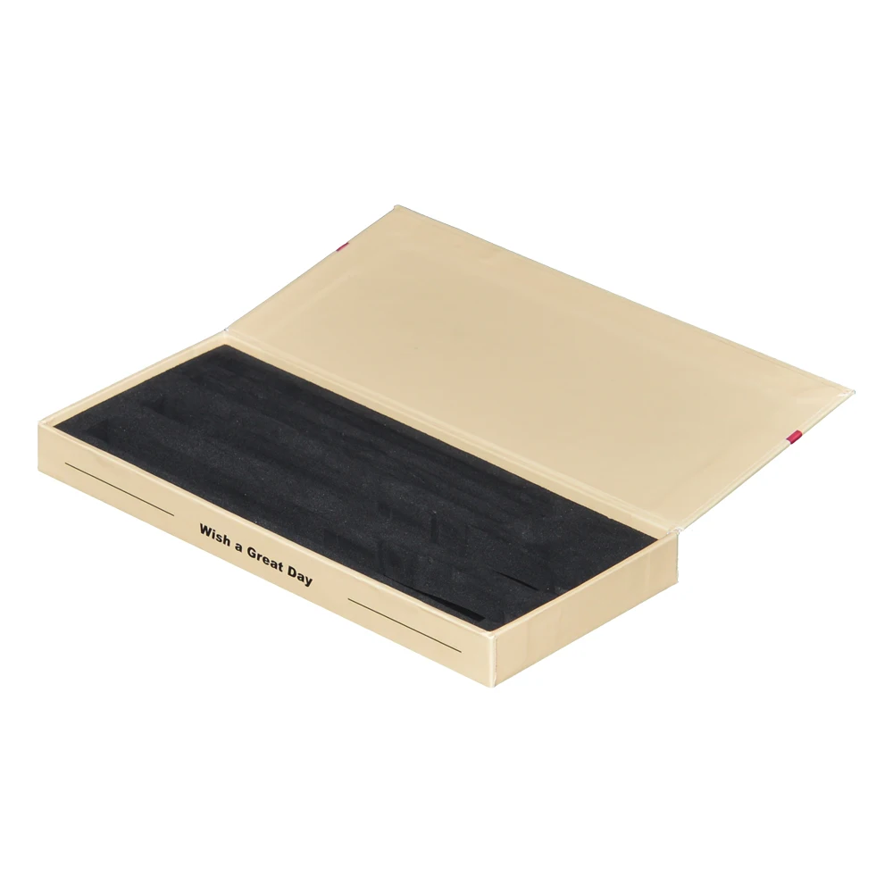 Premium Paper Rigid Cardboard Verpackung Flip Top Magnetic Catch Closure Pen Gift Set Packaging Gift Boxes with EVA Foam Insert