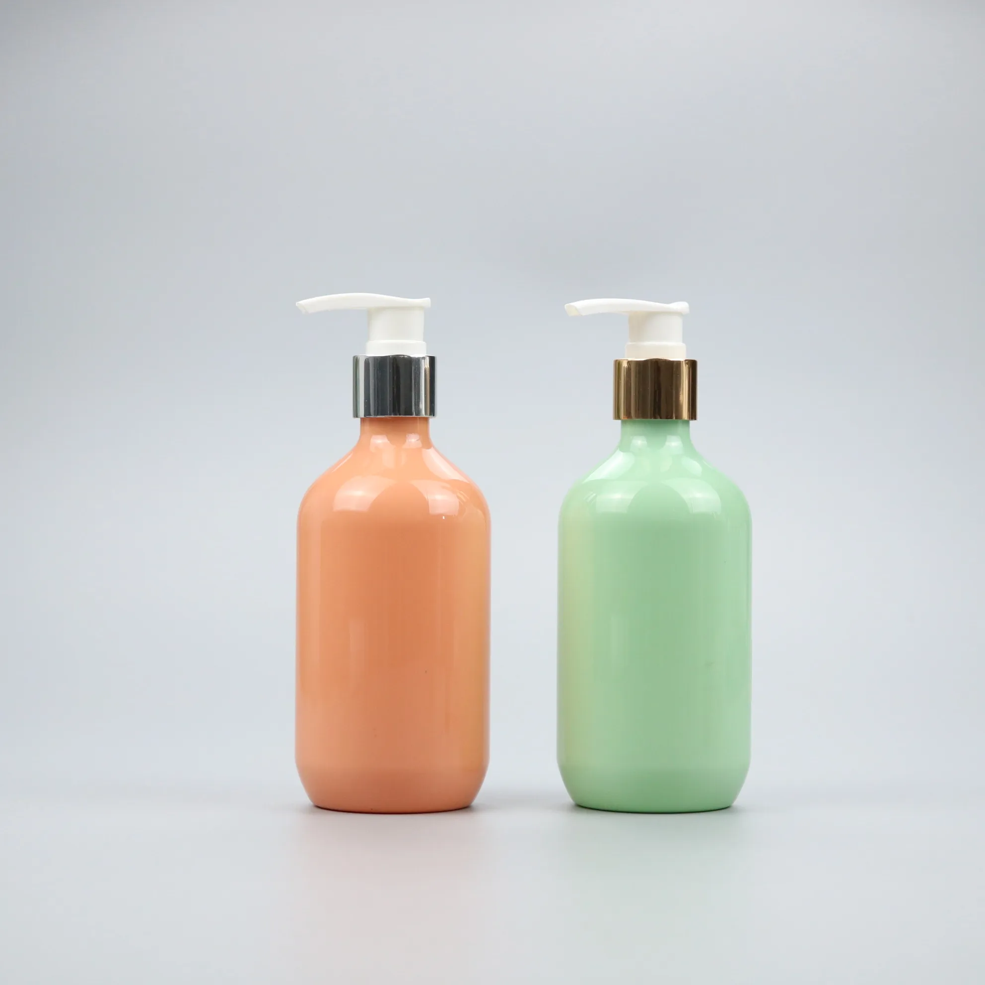 Custom Color 200ml 250ml 300ml 500ml Cosmetic Packaging 100% PCR PET Plastic Pump Lotion Empty Refillable Bottles for Body